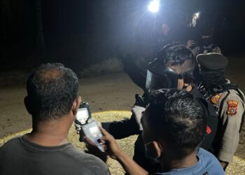 Tim KBRN Gegana Polda Aceh Tidak Menemukan Udara Beracun di Kawasan Panton Rayeuk T