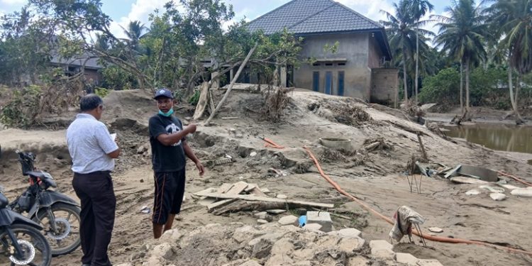 Pasca Banjir Aceh :318 Rumah Warga Pante Lhong Bireuen Rusak Diterjang Banjir