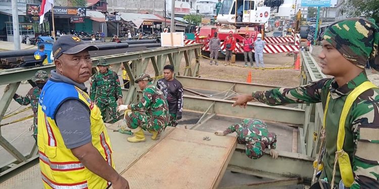 Pagi ini Jembatan Baeley Kutablang Dibuka