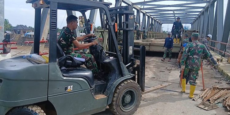 Jembatan Baeley Teupin Reudep Bireuen Dibuka