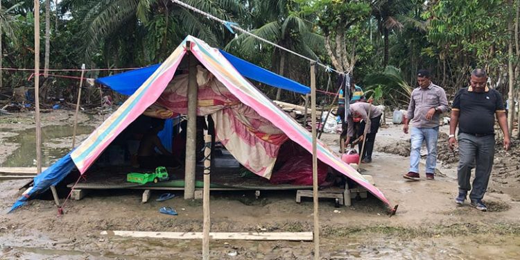 Darurat Pasca Banjir :Warga Pante Rambong Yang Kehilangan Rumah Akibat Banjir Bandang Butuh Tenda