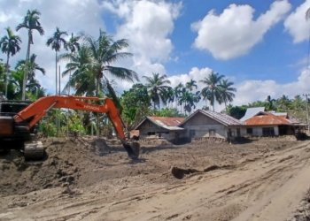Pemukiman Warga Ule Jalan Tertimbun Tanah Banjir Bandang Sudah Dibersihkan