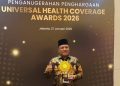 Bupati Mukhlis Terima UHC Award dari BPJS Kesehatan