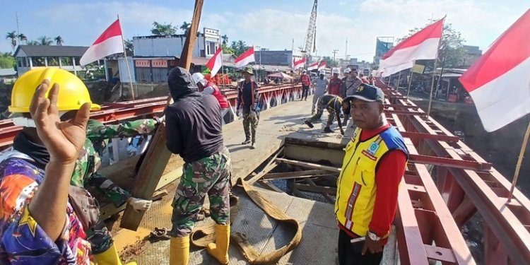 Jembatan Bailey Kutablang Kembali Ditutup