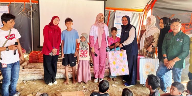 Medco E&P Malaka Beri Dukungan Psikososial bagi Anak Terdampak Banjir