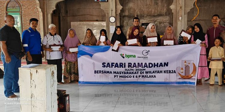 Safari Ramadan 1447 H, PT Medco E & P Malaka Santuni Ratusan Anak Yatim dan Dhuafa