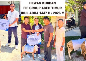 FIFGROUP Cabang Aceh Timur Berbagi Hewan Kurban