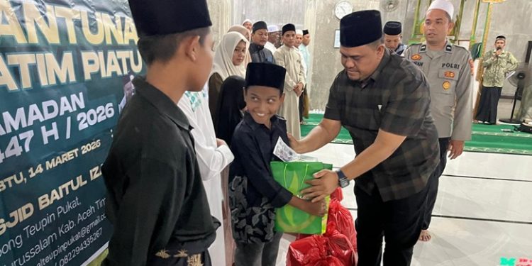 Medco E & P Malaka Dukung Baitul Gampong Teupin Pukat Santuni Yatim Piatu