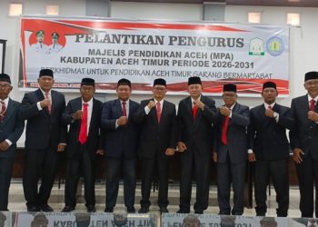 Plt Sekda Lantik MPA Aceh Timur Periode 2026-2031