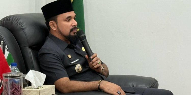 Bupati Al- Farlaky Minta BWS  Percepat Perbaikan Jaringan Irigasi Pante Bidari