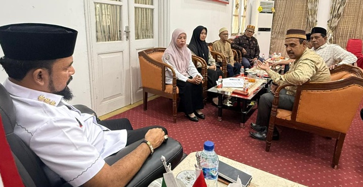 Perkuat Qanun Peradilan Adat di Gampong, MAA Audiensi Dengan Bupati Al- Farlaky