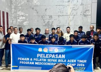 Medco E & P Malaka Boyong 15 Talenta Muda Aceh Timur Latihan di PSS Sleman