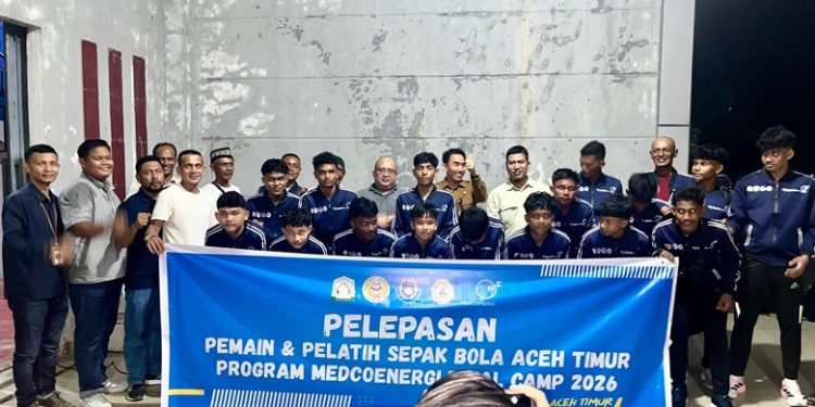 Medco E & P Malaka Boyong 15 Talenta Muda Aceh Timur Latihan di PSS Sleman