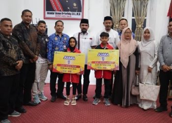 Dua Pelajar Aceh Timur Wakili Aceh di O2SN Nasional, Bupati Al-Farlaky Beri Dukungan dan Janjikan Reward