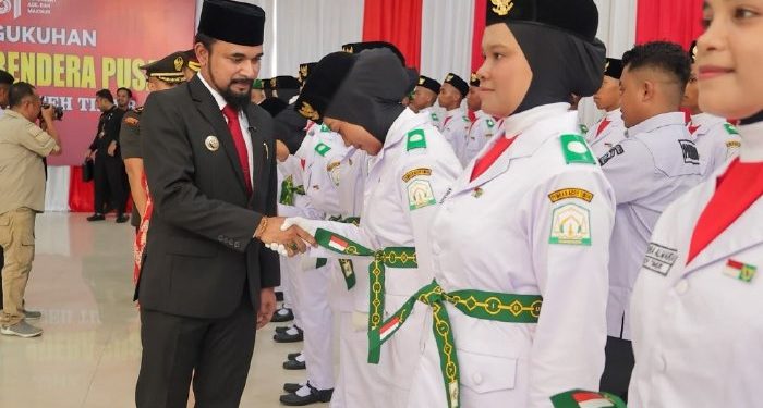 Bupati Al-Farlaky Kukuhkan 75 Paskibraka Aceh Timur Tahun 2026