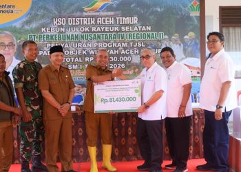 PTPN IV Regional I KSO Distrik Aceh Timur Salurkan TJSL Rp81 Juta